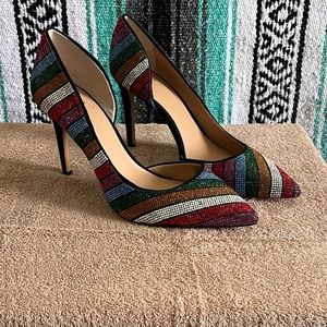 Multicolored heels INC Size (10 1/2 ) 👠